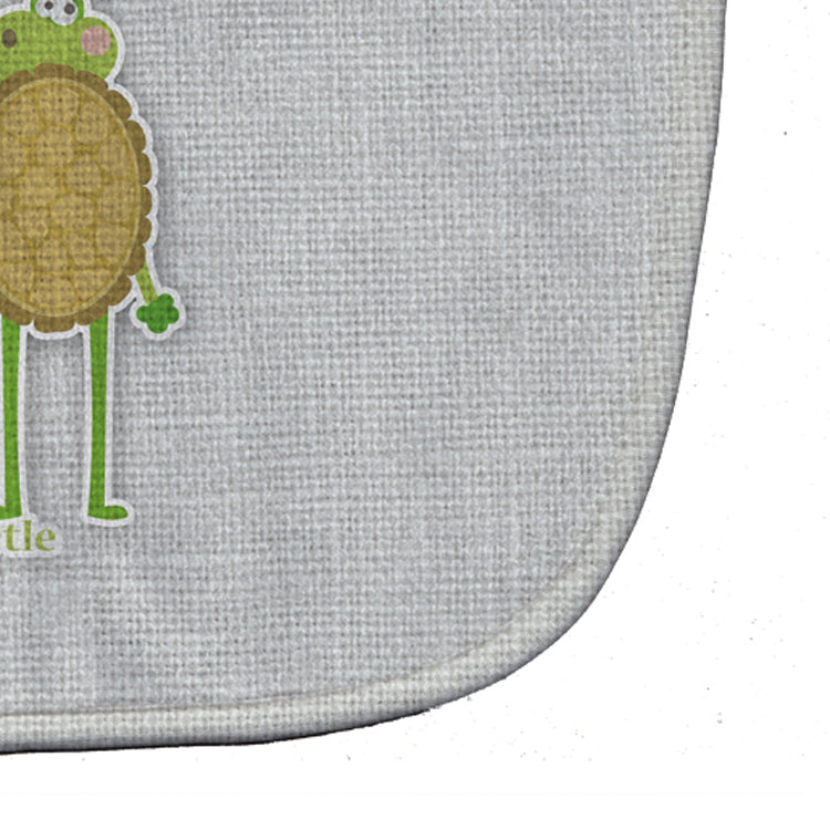 Alphabet T for Turtle Baby Bib Easy-Clean Baby Bib Baby Feeding Accessory Baby Mealtime Essential, 10 x 13, Multicolor
