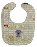 Too Cute Weimaraner Baby Bib Easy-Clean Baby Bib Baby Feeding Accessory Baby Mealtime Essential, 10 x 13, Multicolor