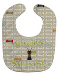 Too Cute Doberman Pinscher Baby Bib Easy-Clean Baby Bib Baby Feeding Accessory Baby Mealtime Essential, 10 x 13, Multicolor