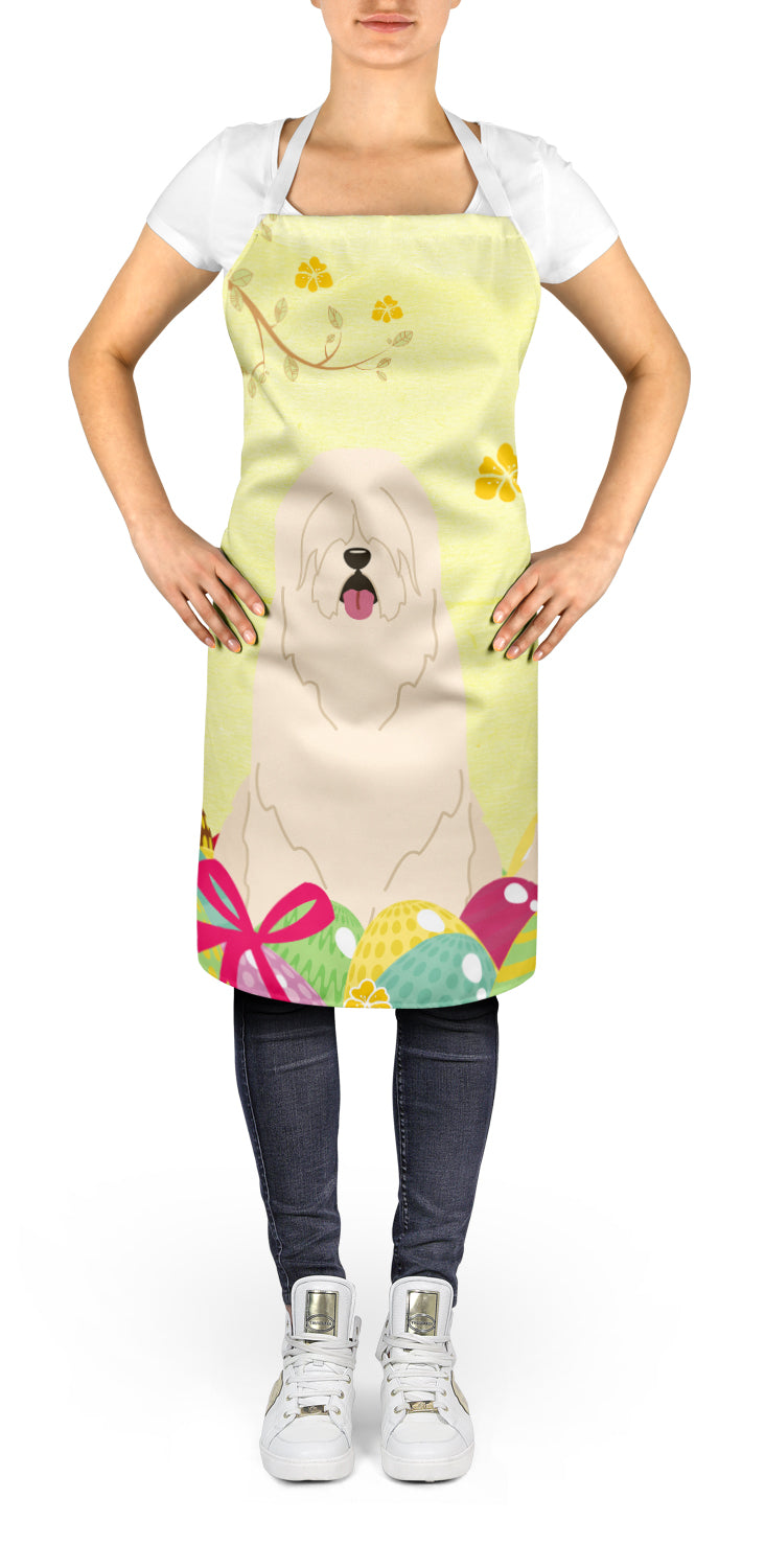 Easter Eggs South Russian Sheepdog Apron Cooking Kitchen Server Baking Crafts Gardening for Adult Women Men, Unisex, Large, Multicolor