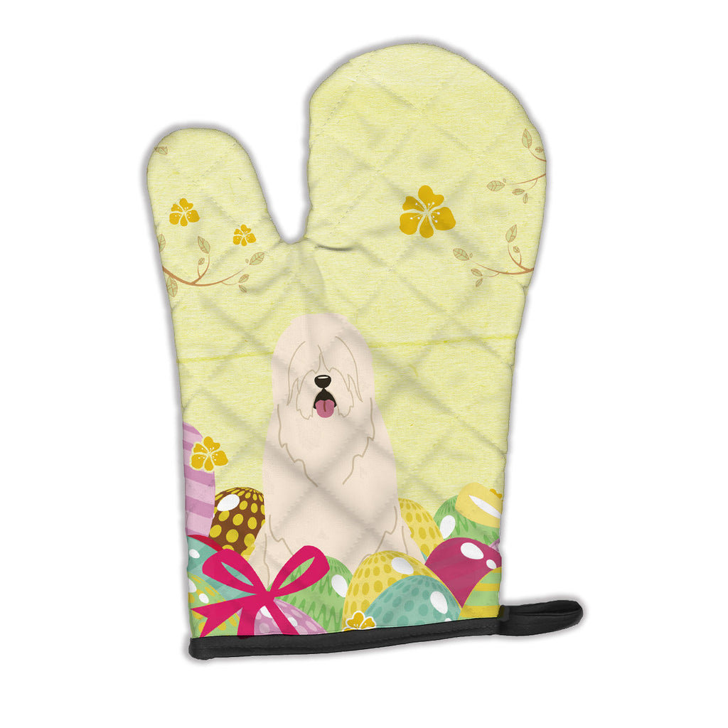 Easter Eggs South Russian Sheepdog Oven Mitt Heat Resistant Thick Oven Mitt for Hot Pans and Oven, Kitchen Mitt Protect Hands, Cooking Baking Glove