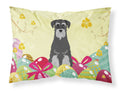 Easter Eggs Standard Schnauzer Black Grey Standard Pillowcase Lightweight Super Soft Easy Care Decorative Artwork Pillowcase, Standard