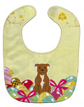 Easter Eggs Staffordshire Bull Terrier Brown Baby Bib Easy-Clean Baby Bib Baby Feeding Accessory Baby Mealtime Essential, 10 x 13, Multicolor