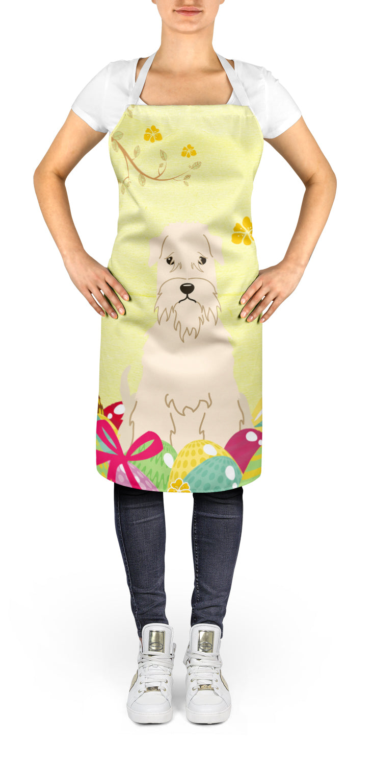 Easter Eggs Soft Coated Wheaten Terrier Apron Cooking Kitchen Server Baking Crafts Gardening for Adult Women Men, Unisex, Large, Multicolor