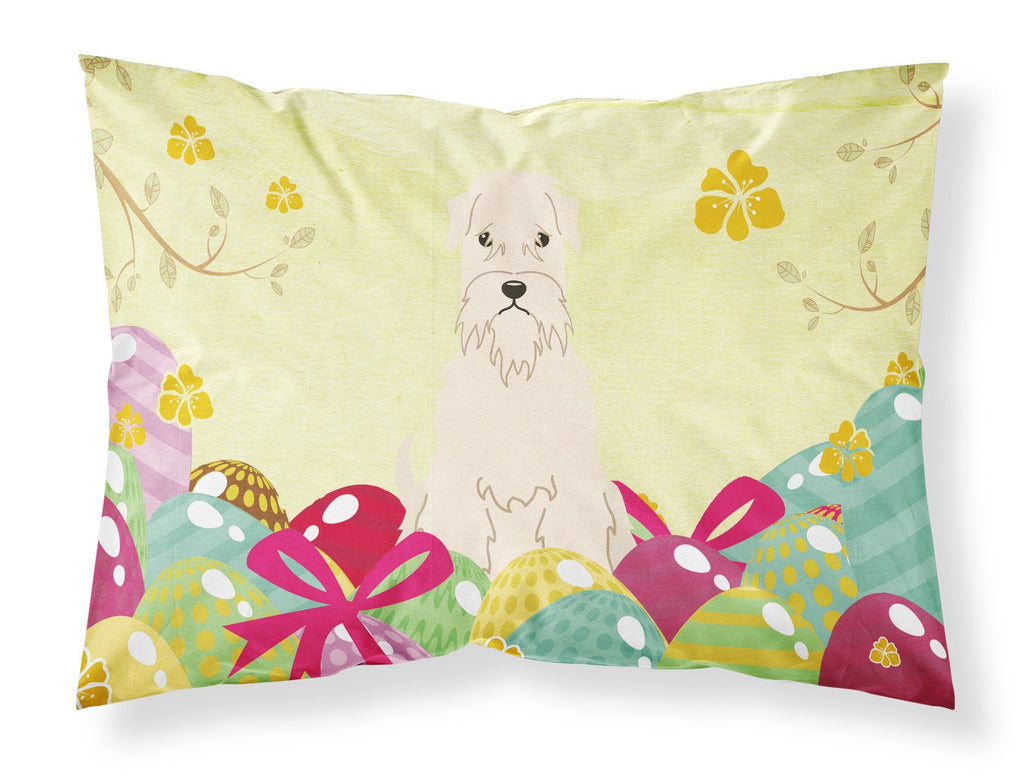 Easter Eggs Soft Coated Wheaten Terrier Standard Pillowcase Lightweight Super Soft Easy Care Decorative Artwork Pillowcase, Standard