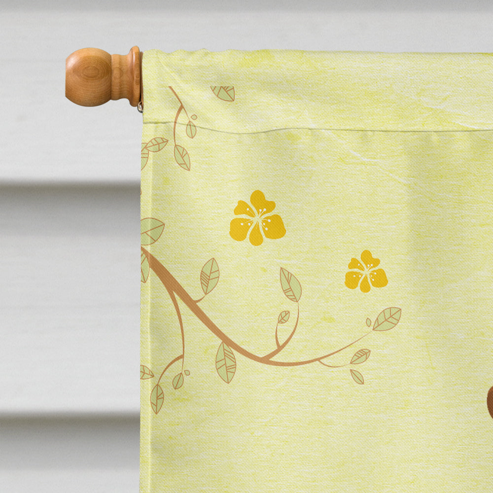 Easter Eggs Irish Terrier House Flag 28x40 Porch Sleeve Pole Decorative Outside Yard Banner Artwork Wall Hanging, Polyester