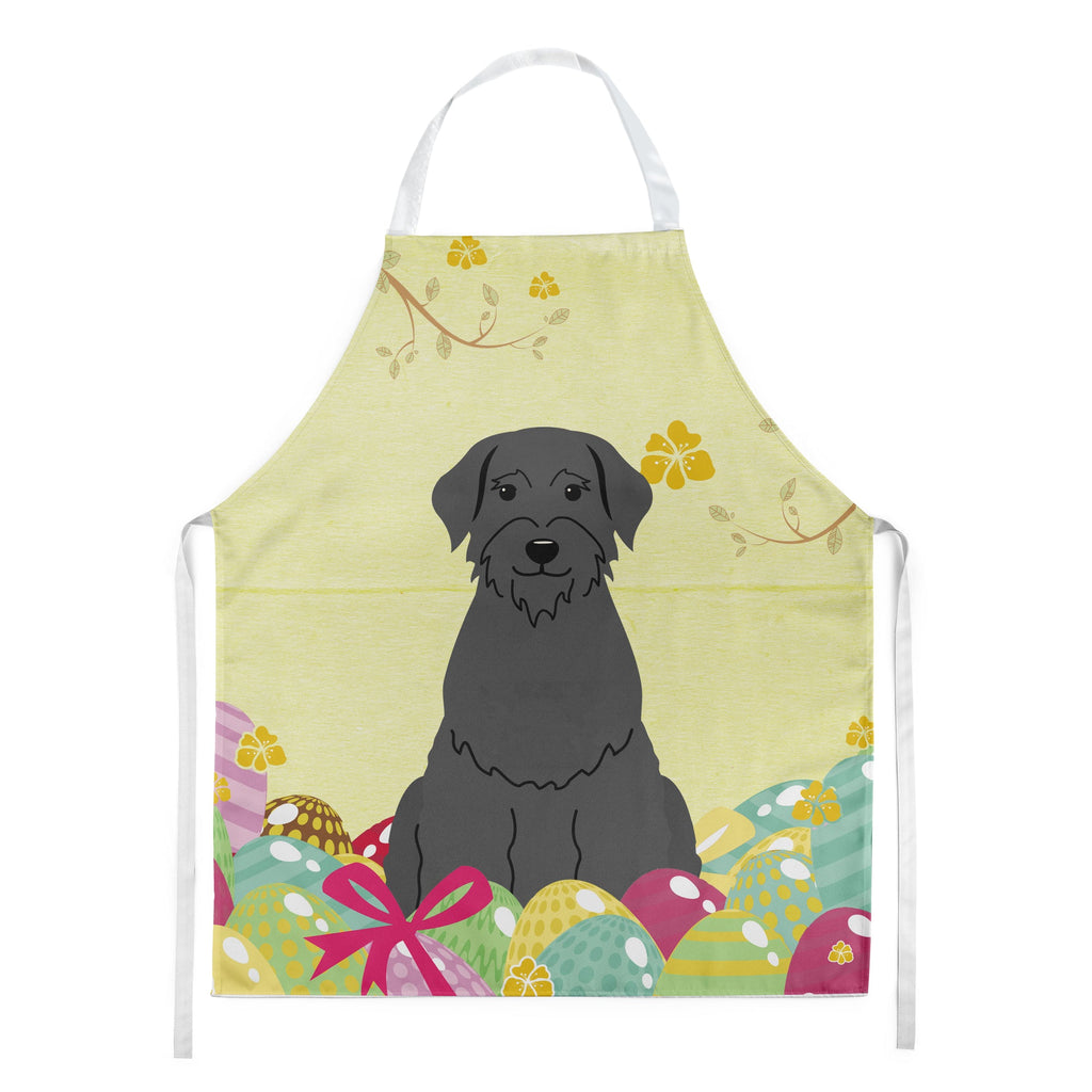 Easter Eggs Giant Schnauzer Apron Cooking Kitchen Server Baking Crafts Gardening for Adult Women Men, Unisex, Large, Multicolor