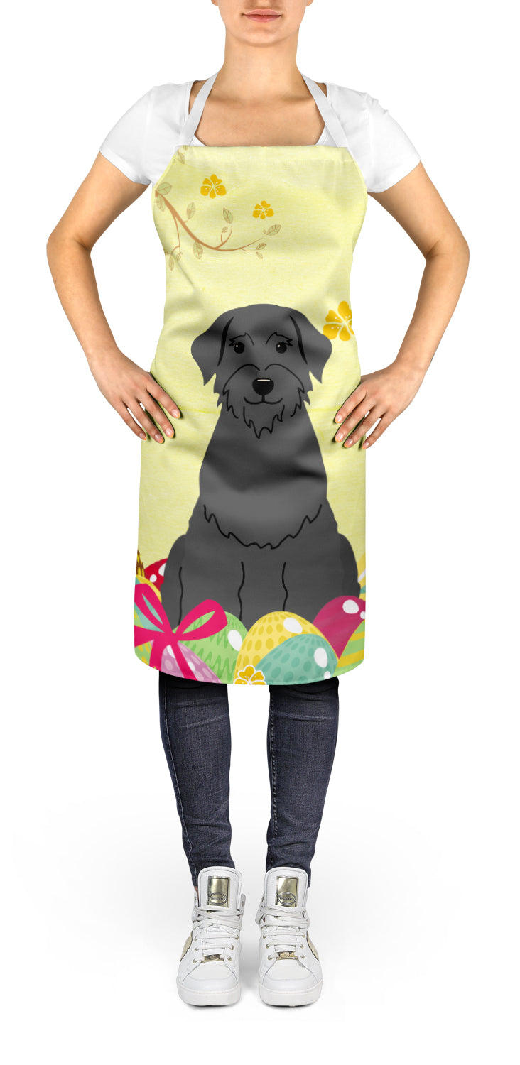 Easter Eggs Giant Schnauzer Apron Cooking Kitchen Server Baking Crafts Gardening for Adult Women Men, Unisex, Large, Multicolor