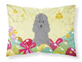 Easter Eggs Poodle Silver Standard Pillowcase Lightweight Super Soft Easy Care Decorative Artwork Pillowcase, Standard