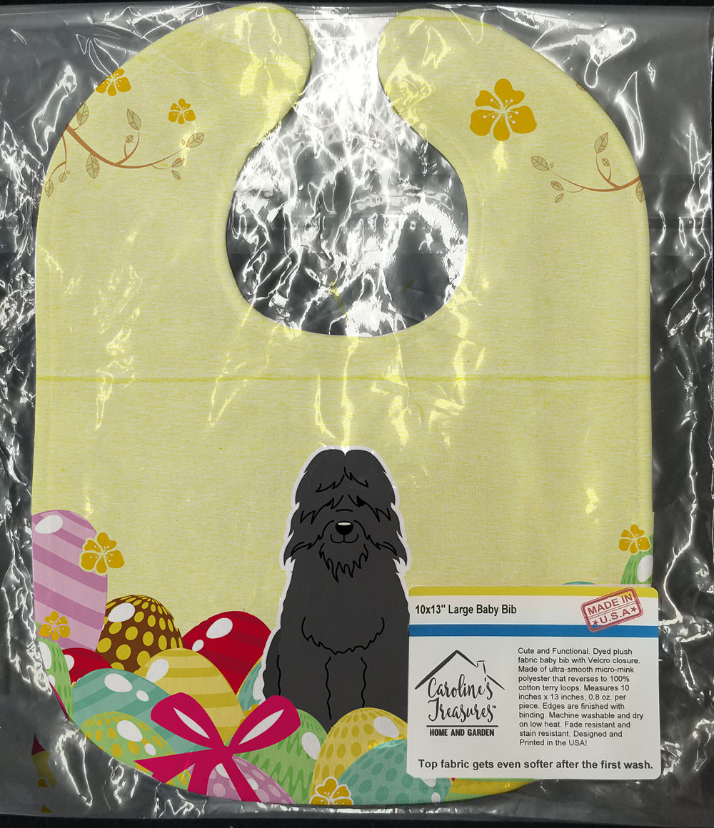 Easter Eggs Bouvier des Flandres Baby Bib Easy-Clean Baby Bib Baby Feeding Accessory Baby Mealtime Essential, 10 x 13, Multicolor