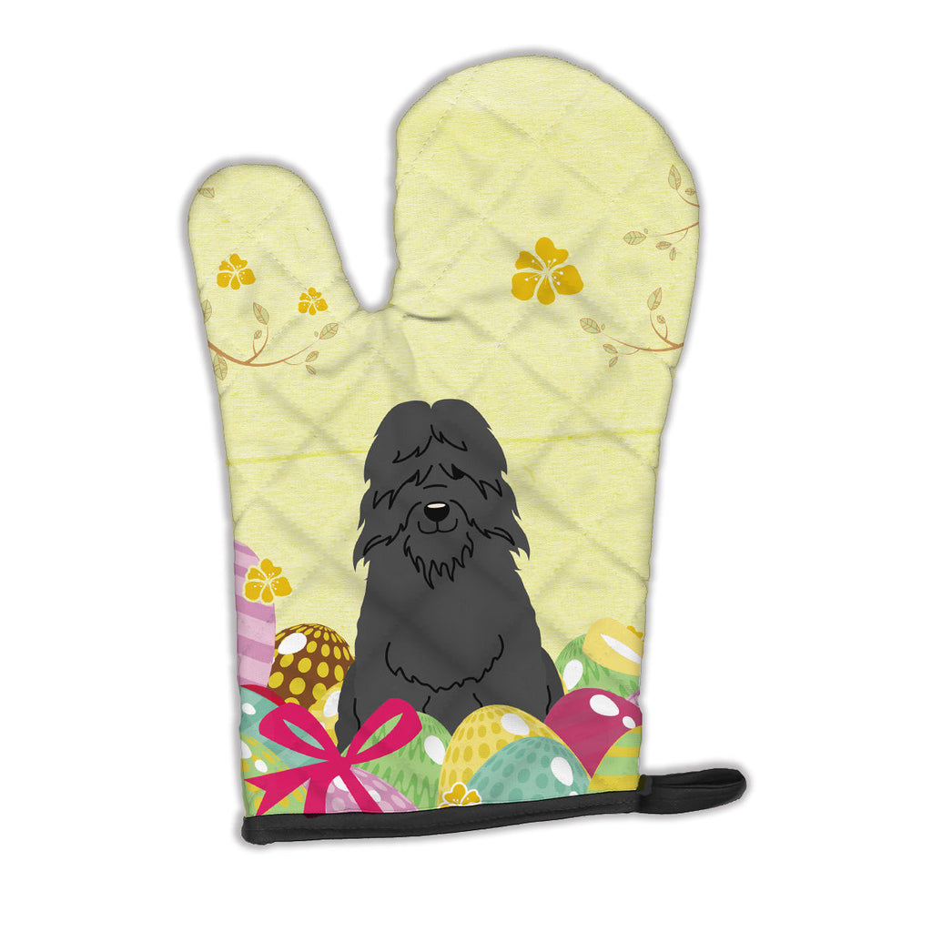 Easter Eggs Bouvier des Flandres Oven Mitt Heat Resistant Thick Oven Mitt for Hot Pans and Oven, Kitchen Mitt Protect Hands, Cooking Baking Glove