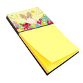 Easter Eggs Papillon Sable White Watercolor Sticky Note Holder Refillable Dispenser Desk Accessory 3x3 Pad Gift