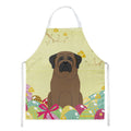 Easter Eggs Bullmastiff Apron Cooking Kitchen Server Baking Crafts Gardening for Adult Women Men, Unisex, Large, Multicolor