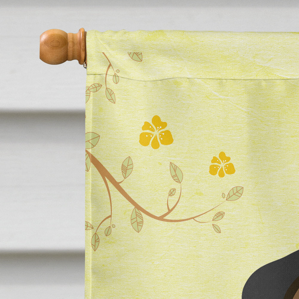 Easter Eggs Bullmastiff House Flag 28x40 Porch Sleeve Pole Decorative Outside Yard Banner Artwork Wall Hanging, Polyester