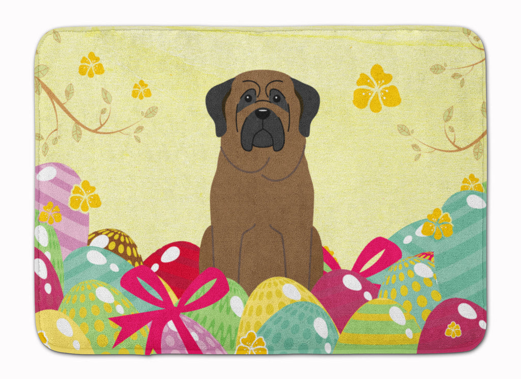 Easter Eggs Bullmastiff Memory Foam Kitchen Mat Machine Washable Anti-Fatigue Cushion Comfort Bath or Kitchen Rug
