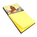 Easter Eggs Shih Tzu Silver Chocolate Watercolor Sticky Note Holder Refillable Dispenser Desk Accessory 3x3 Pad Gift