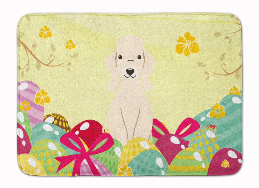 Easter Eggs Bedlington Terrier Sandy Memory Foam Kitchen Mat Machine Washable Anti-Fatigue Cushion Comfort Bath or Kitchen Rug