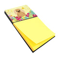 Easter Eggs Pekingese Fawn Sable Watercolor Sticky Note Holder Refillable Dispenser Desk Accessory 3x3 Pad Gift