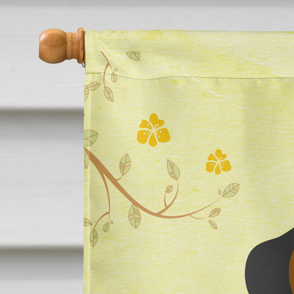 Easter Eggs Flashy Fawn Boxer House Flag 28x40 Porch Sleeve Pole Decorative Outside Yard Banner Artwork Wall Hanging, Polyester