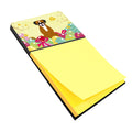 Easter Eggs Flashy Fawn Boxer Watercolor Sticky Note Holder Refillable Dispenser Desk Accessory 3x3 Pad Gift