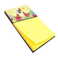 Easter Eggs English Bulldog Fawn White Watercolor Sticky Note Holder Refillable Dispenser Desk Accessory 3x3 Pad Gift
