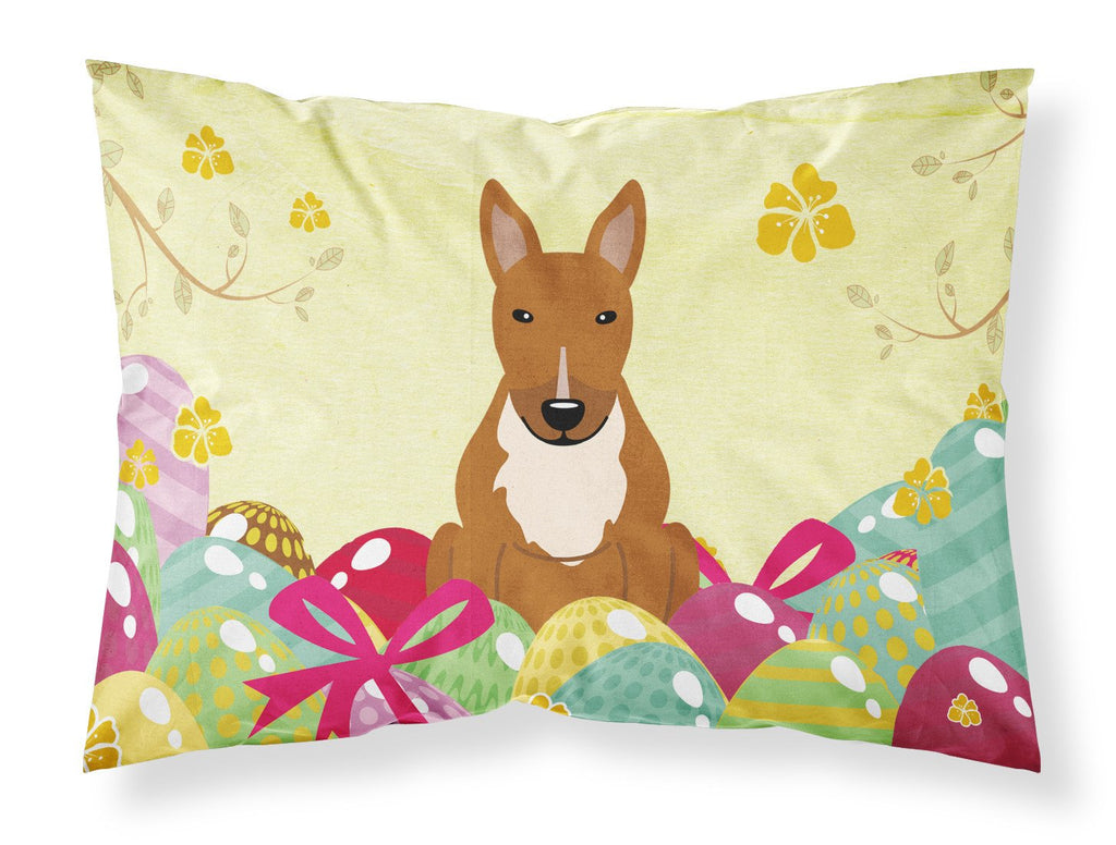 Easter Eggs Bull Terrier Red Standard Pillowcase Lightweight Super Soft Easy Care Decorative Artwork Pillowcase, Standard