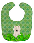 Westie Shamrocks Baby Bib Easy-Clean Baby Bib Baby Feeding Accessory Baby Mealtime Essential, 10 x 13, Multicolor