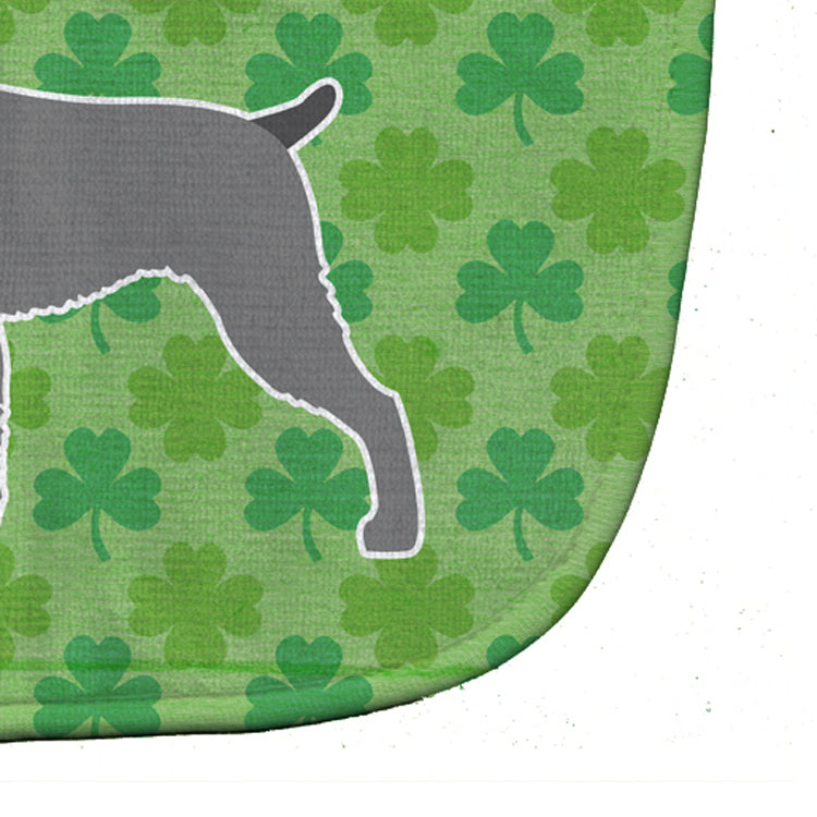 German Wirehaired Pointer Shamrocks  Baby Bib Easy-Clean Baby Bib Baby Feeding Accessory Baby Mealtime Essential, 10 x 13, Multicolor