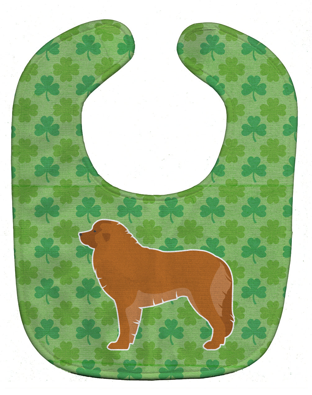 Leonberger Shamrocks  Baby Bib Easy-Clean Baby Bib Baby Feeding Accessory Baby Mealtime Essential, 10 x 13, Multicolor