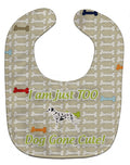Dalmatian Dog Gone Cute Baby Bib Easy-Clean Baby Bib Baby Feeding Accessory Baby Mealtime Essential, 10 x 13, Multicolor