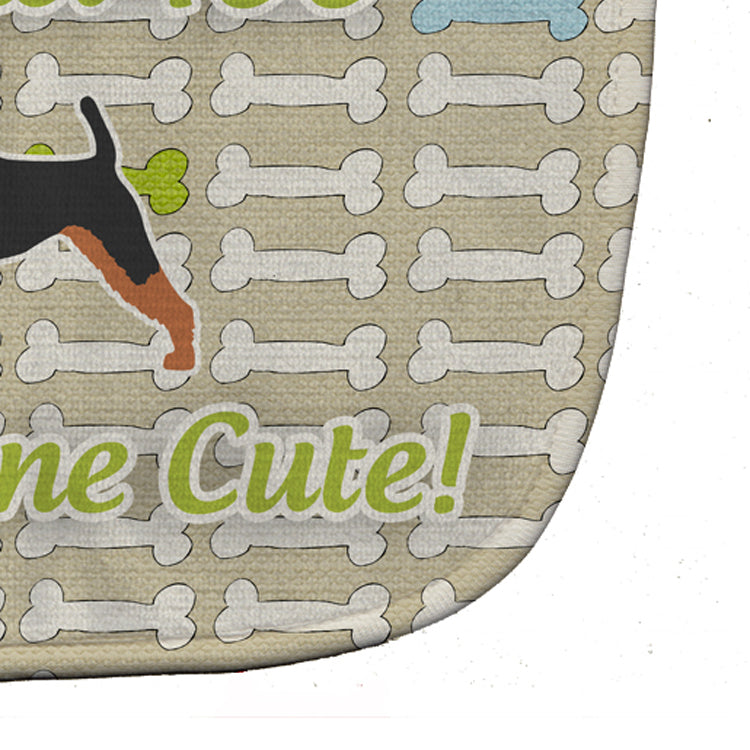 Welsh Terrier Dog Gone Cute Baby Bib Easy-Clean Baby Bib Baby Feeding Accessory Baby Mealtime Essential, 10 x 13, Multicolor