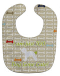 Bedlington Terrier Dog Gone Cute Baby Bib Easy-Clean Baby Bib Baby Feeding Accessory Baby Mealtime Essential, 10 x 13, Multicolor