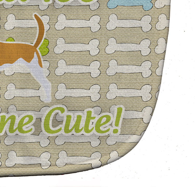 American Foxhound Dog Gone Cute Baby Bib Easy-Clean Baby Bib Baby Feeding Accessory Baby Mealtime Essential, 10 x 13, Multicolor
