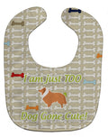 Collie Dog Gone Cute Baby Bib Easy-Clean Baby Bib Baby Feeding Accessory Baby Mealtime Essential, 10 x 13, Multicolor