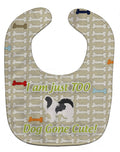 Japanese Chin Dog Gone Cute Baby Bib Easy-Clean Baby Bib Baby Feeding Accessory Baby Mealtime Essential, 10 x 13, Multicolor