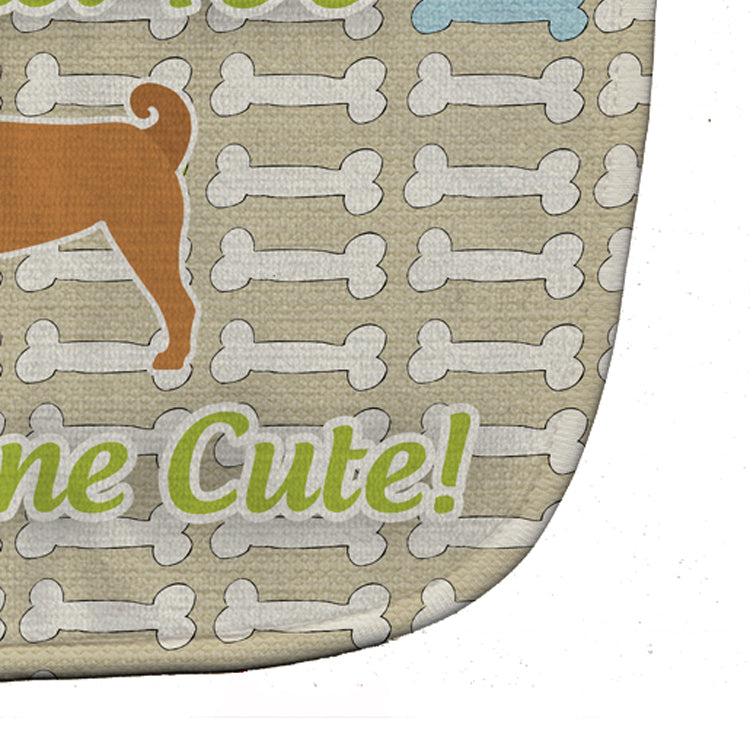 Pug Dog Gone Cute Baby Bib Easy-Clean Baby Bib Baby Feeding Accessory Baby Mealtime Essential, 10 x 13, Multicolor