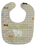 Komondor Dog Gone Cute Baby Bib Easy-Clean Baby Bib Baby Feeding Accessory Baby Mealtime Essential, 10 x 13, Multicolor
