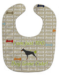 Doberman Pinscher Dog Gone Cute Baby Bib Easy-Clean Baby Bib Baby Feeding Accessory Baby Mealtime Essential, 10 x 13, Multicolor
