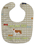 Saint Bernard Dog Gone Cute Baby Bib Easy-Clean Baby Bib Baby Feeding Accessory Baby Mealtime Essential, 10 x 13, Multicolor