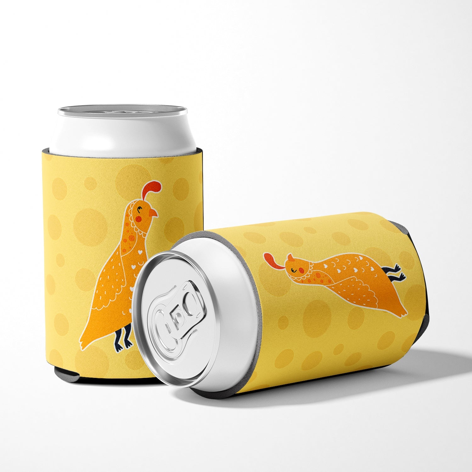 Partridge in Polkadots Can or Bottle Hugger Cooler Sleeve for Standard 12 oz Cans, Insulated Foam Beer & Soda Can Hugger Reusable