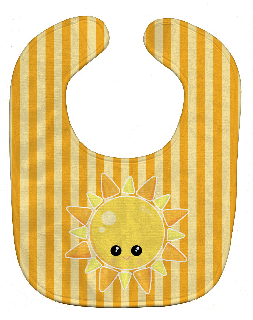 Weather Sunshine Face Baby Bib Easy-Clean Baby Bib Baby Feeding Accessory Baby Mealtime Essential, 10 x 13, Multicolor