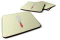 Wisk on Green Foam Coasters Set of 4 Cup Coasters for Indoor Outdoor, Tabletop Protection, Anti Slip, Mouse pad Material