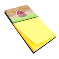 Barn Watercolor Watercolor Sticky Note Holder Refillable Dispenser Desk Accessory 3x3 Pad Gift