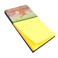 Squirrel Watercolor Watercolor Sticky Note Holder Refillable Dispenser Desk Accessory 3x3 Pad Gift