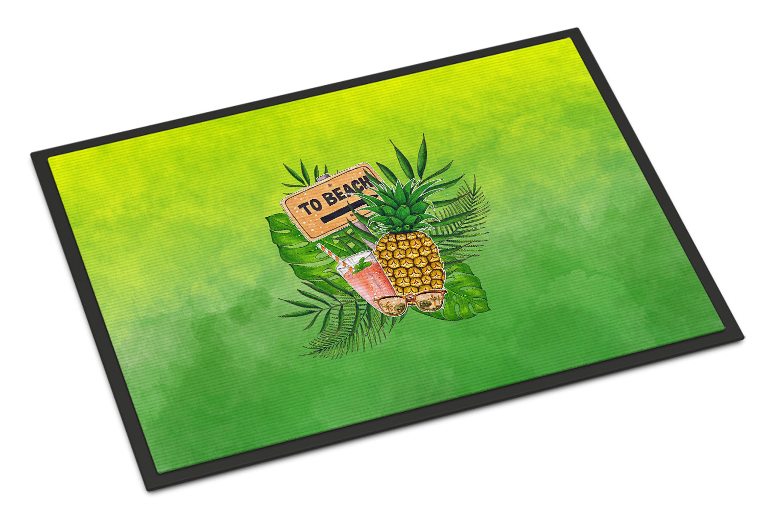 To the Beach Summer Doormat Indoor Outdoor 24H X 36W Front Door Mat Rugs for Entryway, Non Slip Washable Low Pile,