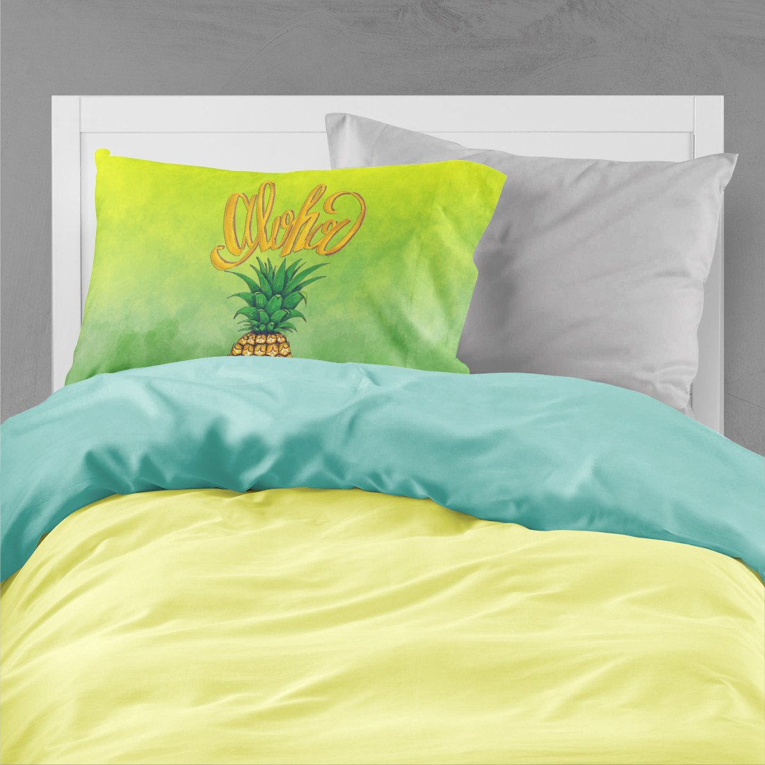 Aloha Pineapple Welcome Standard Pillowcase Lightweight Super Soft Easy Care Decorative Artwork Pillowcase, Standard