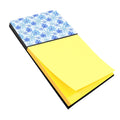 Blue Snowflakes Watercolor Watercolor Sticky Note Holder Refillable Dispenser Desk Accessory 3x3 Pad Gift