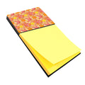 Fall Leaves Watercolor Red Watercolor Sticky Note Holder Refillable Dispenser Desk Accessory 3x3 Pad Gift