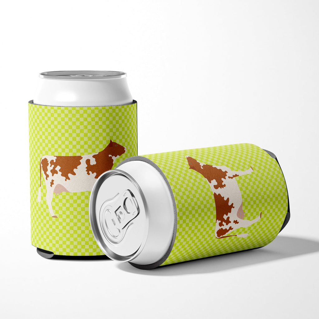 Ayrshire Cow Green Can or Bottle Hugger Cooler Sleeve for Standard 12 oz Cans, Insulated Foam Beer & Soda Can Hugger Reusable