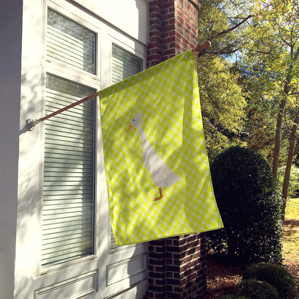 Bali Duck Green House Flag 28x40 Porch Sleeve Pole Decorative Outside Yard Banner Artwork Wall Hanging, Polyester